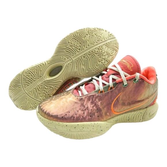 NIKE LEBRON XXI 21 EMBER GLOW ELEMENTAL GOLD MEN SHOES FN0708-800 Size 10 New!! - Picture 6 of 15